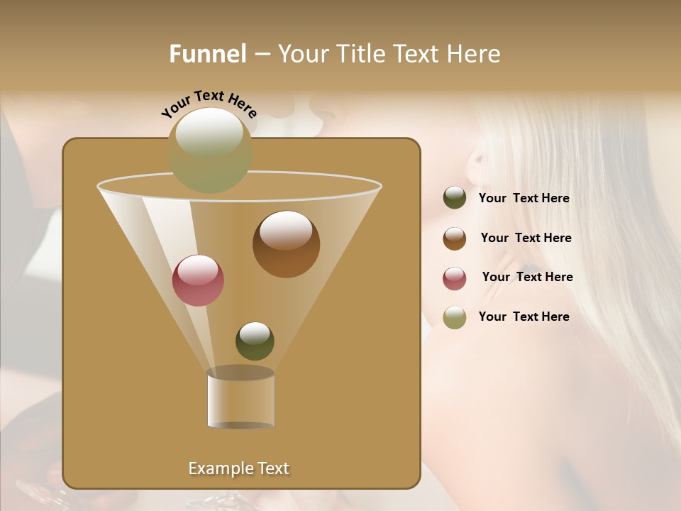 Flirt Woman Man PowerPoint Template