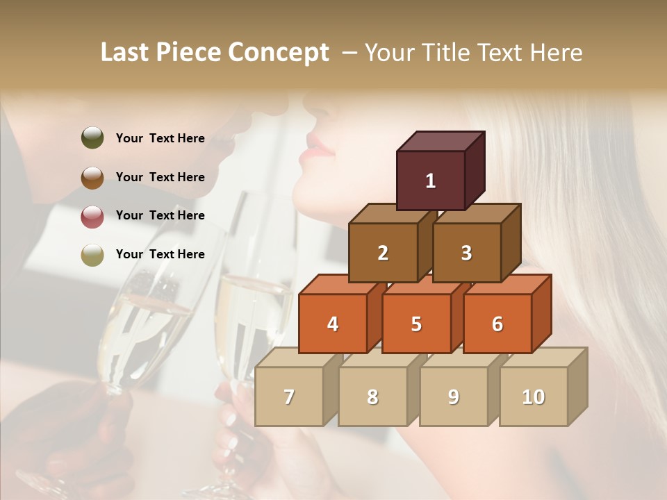 Flirt Woman Man PowerPoint Template