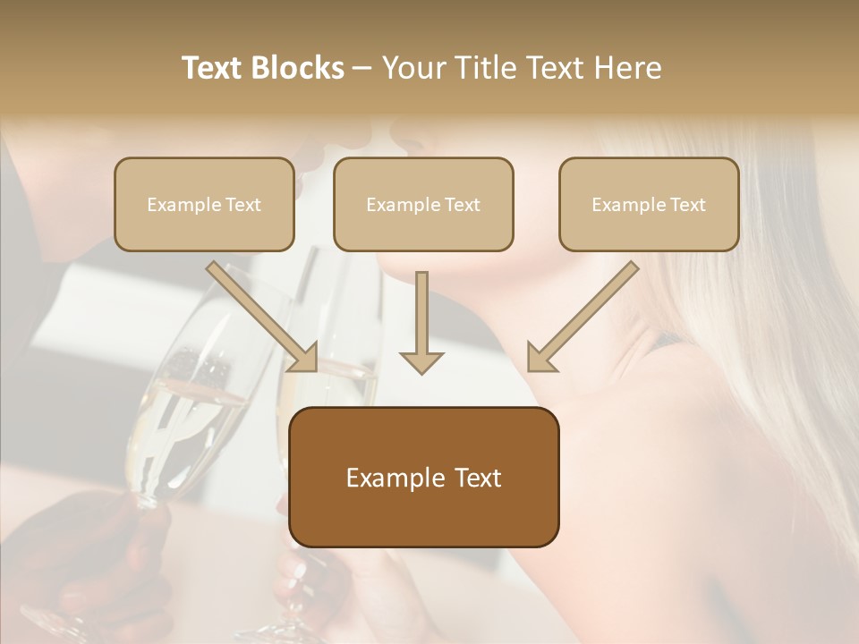 Flirt Woman Man PowerPoint Template