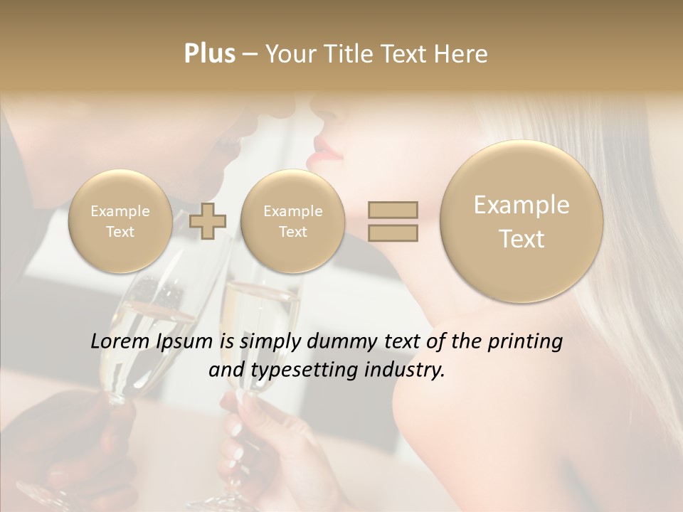 Flirt Woman Man PowerPoint Template