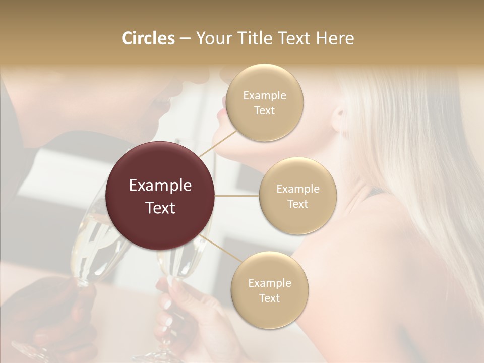 Flirt Woman Man PowerPoint Template