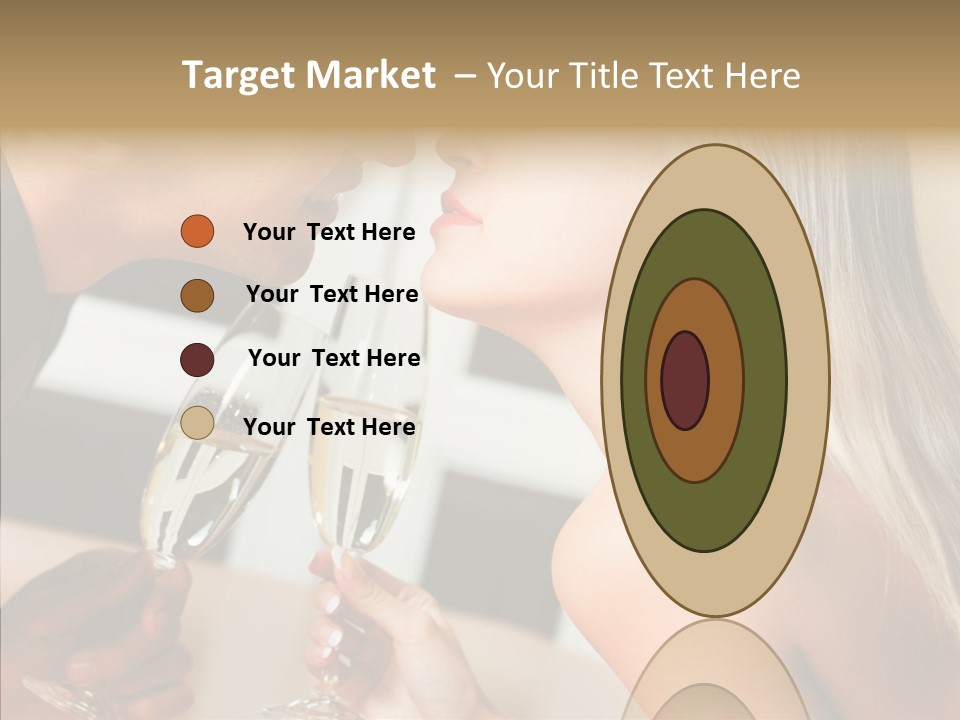 Flirt Woman Man PowerPoint Template