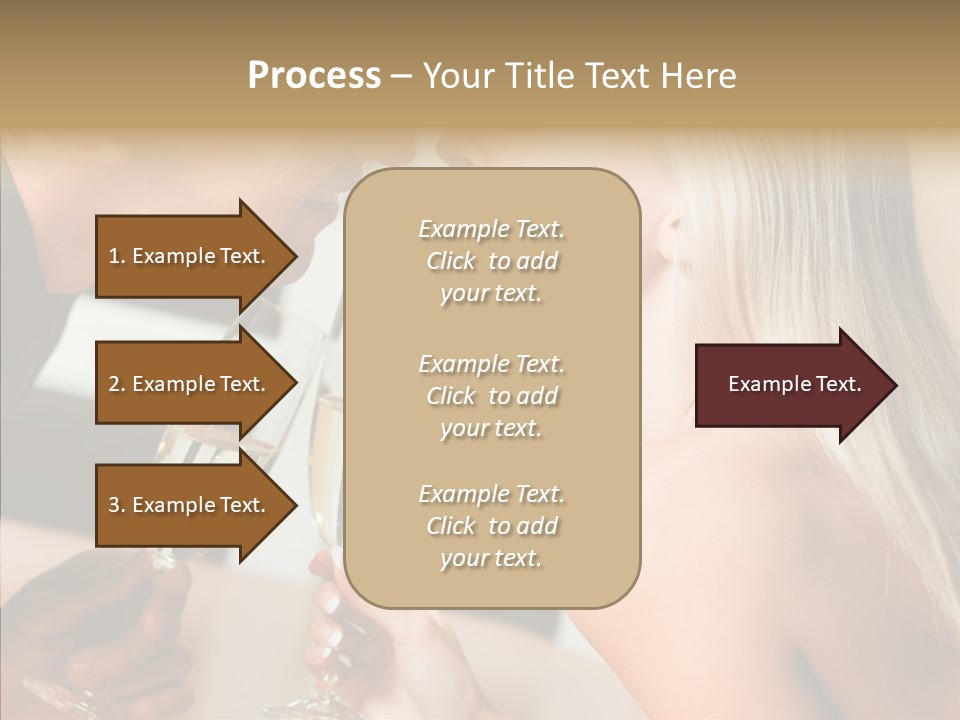 Flirt Woman Man PowerPoint Template