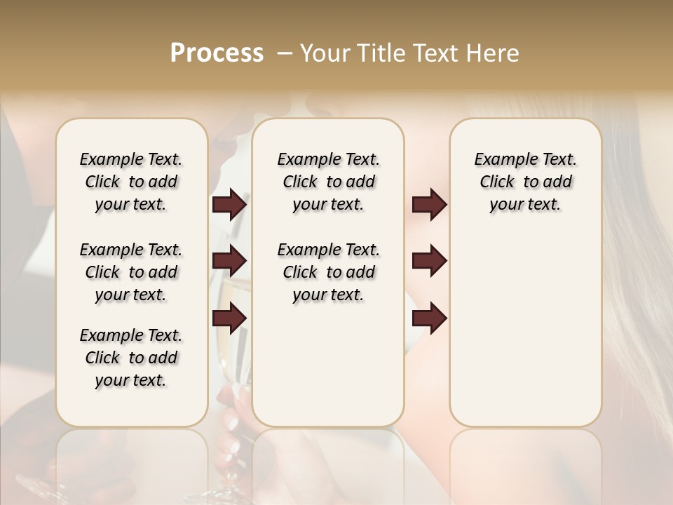 Flirt Woman Man PowerPoint Template