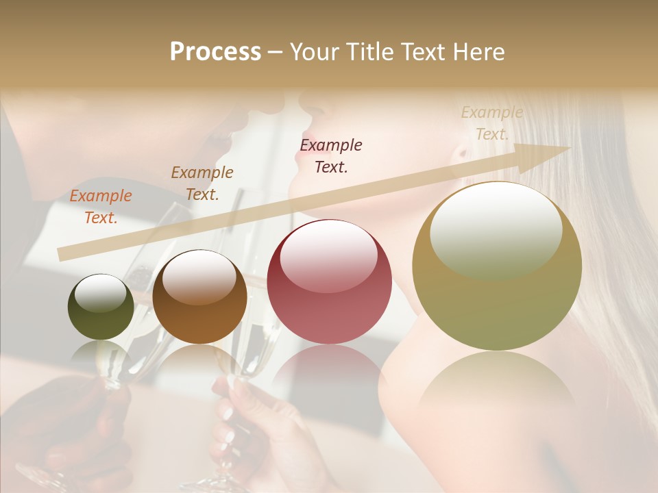 Flirt Woman Man PowerPoint Template