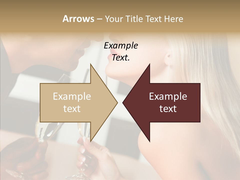 Flirt Woman Man PowerPoint Template