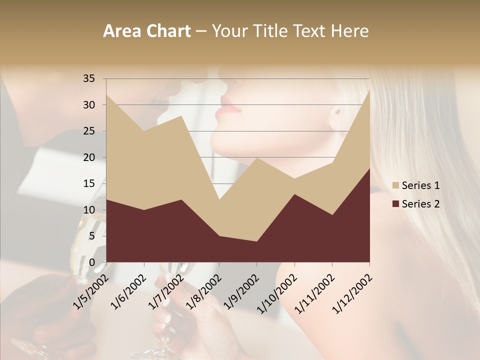 Flirt Woman Man PowerPoint Template