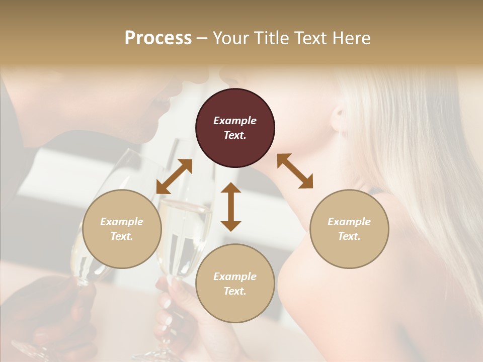 Flirt Woman Man PowerPoint Template