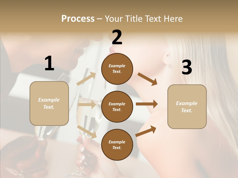 Flirt Woman Man PowerPoint Template