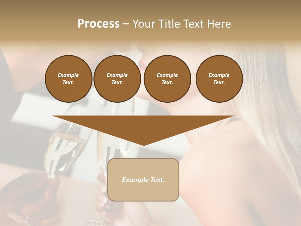 Flirt Woman Man PowerPoint Template