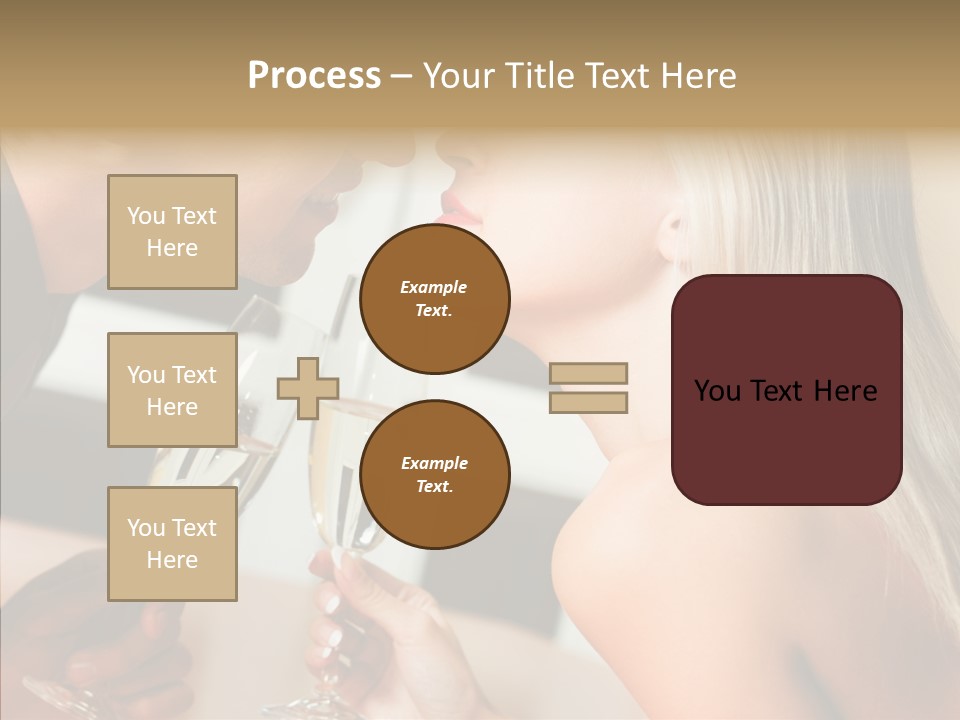 Flirt Woman Man PowerPoint Template