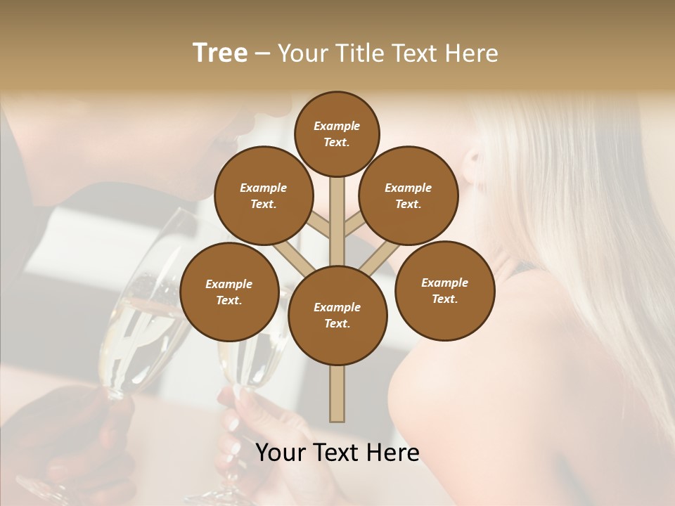 Flirt Woman Man PowerPoint Template