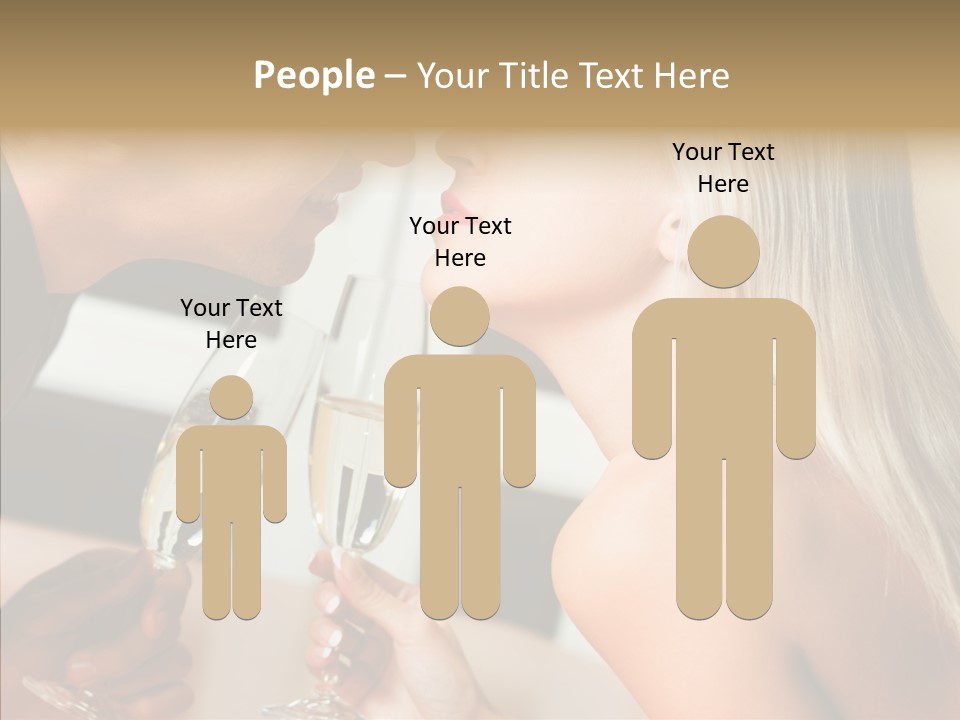 Flirt Woman Man PowerPoint Template