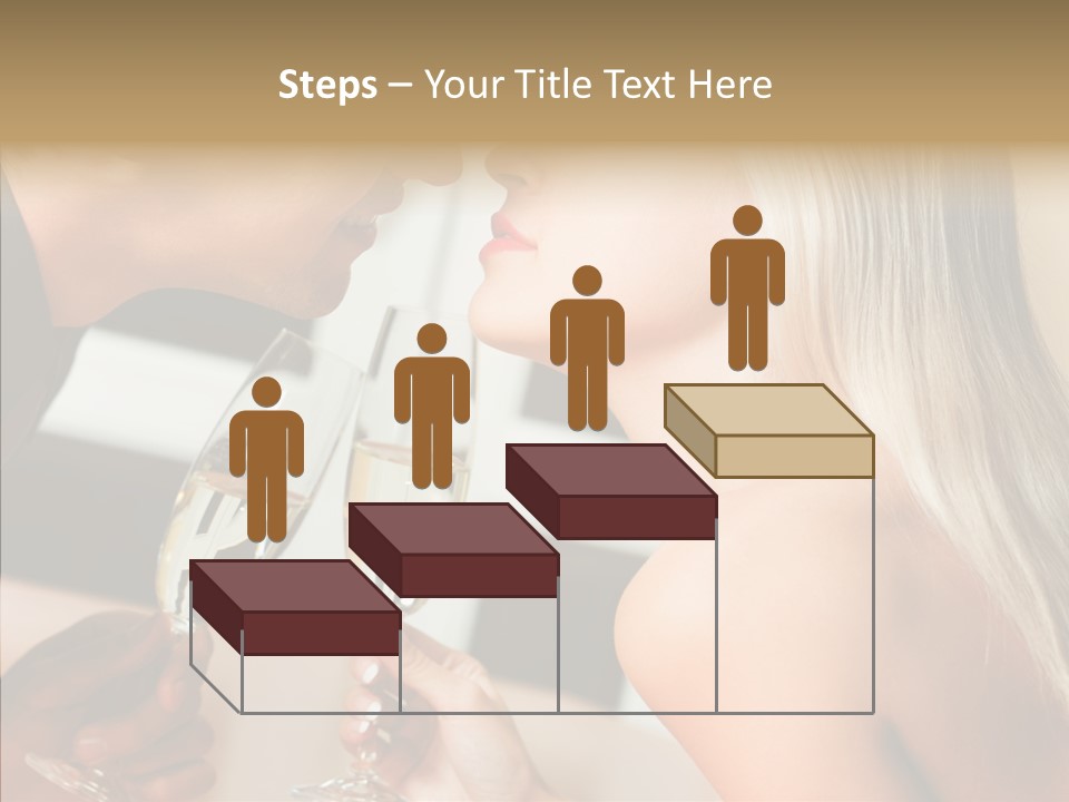 Flirt Woman Man PowerPoint Template