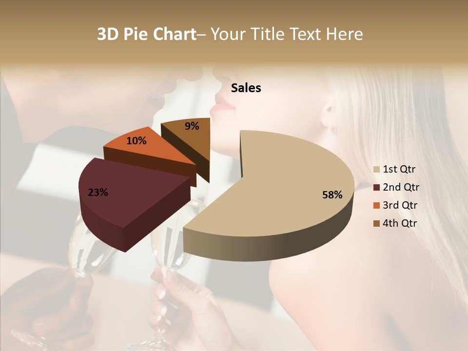 Flirt Woman Man PowerPoint Template
