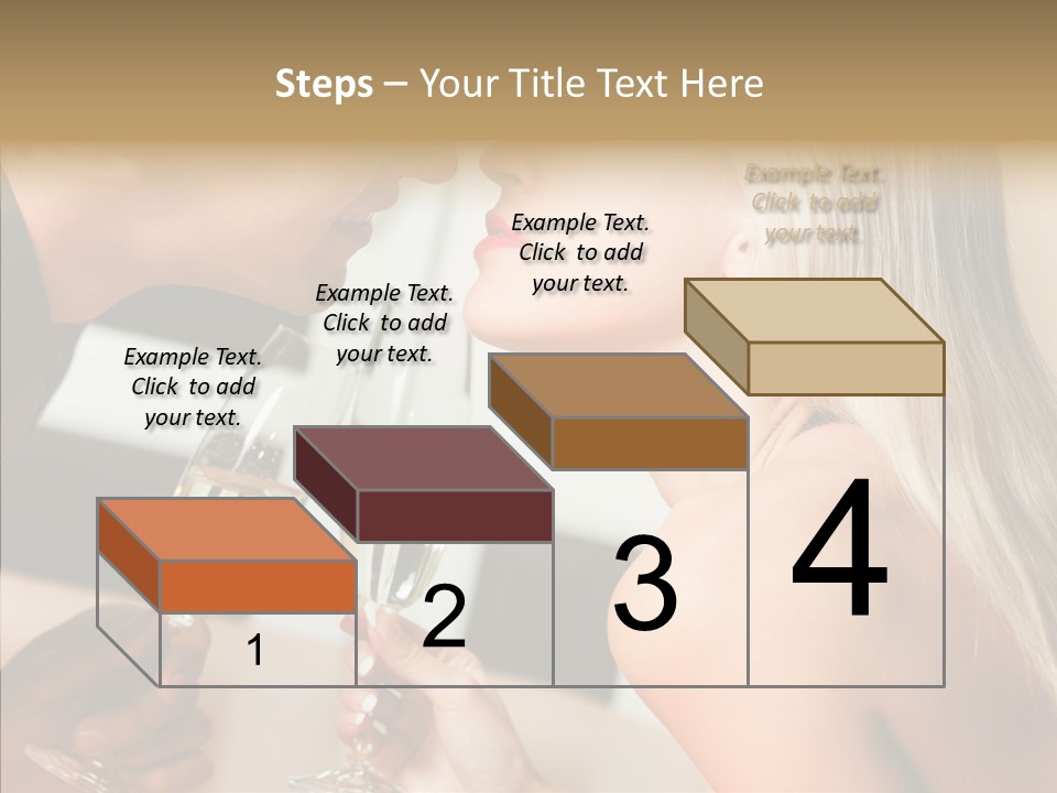 Flirt Woman Man PowerPoint Template