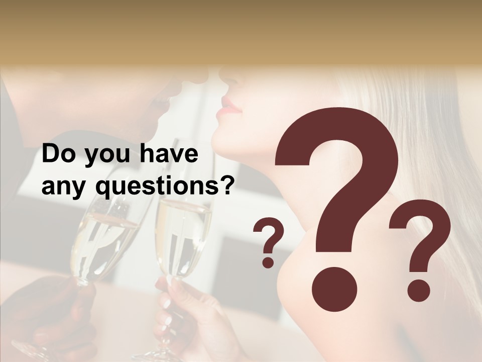 Flirt Woman Man PowerPoint Template