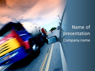 Auto Motion Highway PowerPoint Template