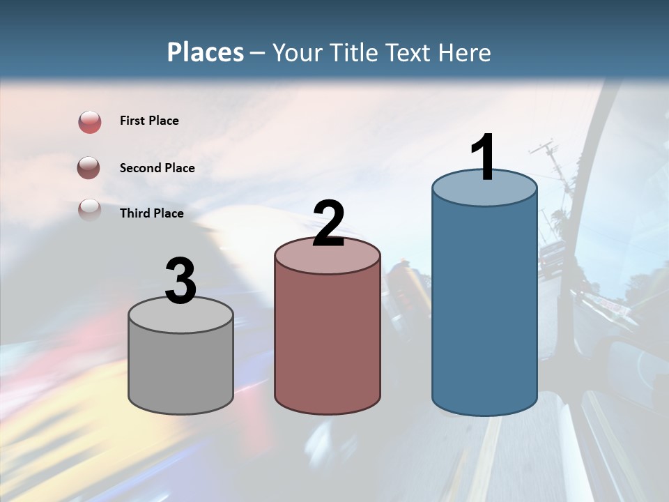 Auto Motion Highway PowerPoint Template