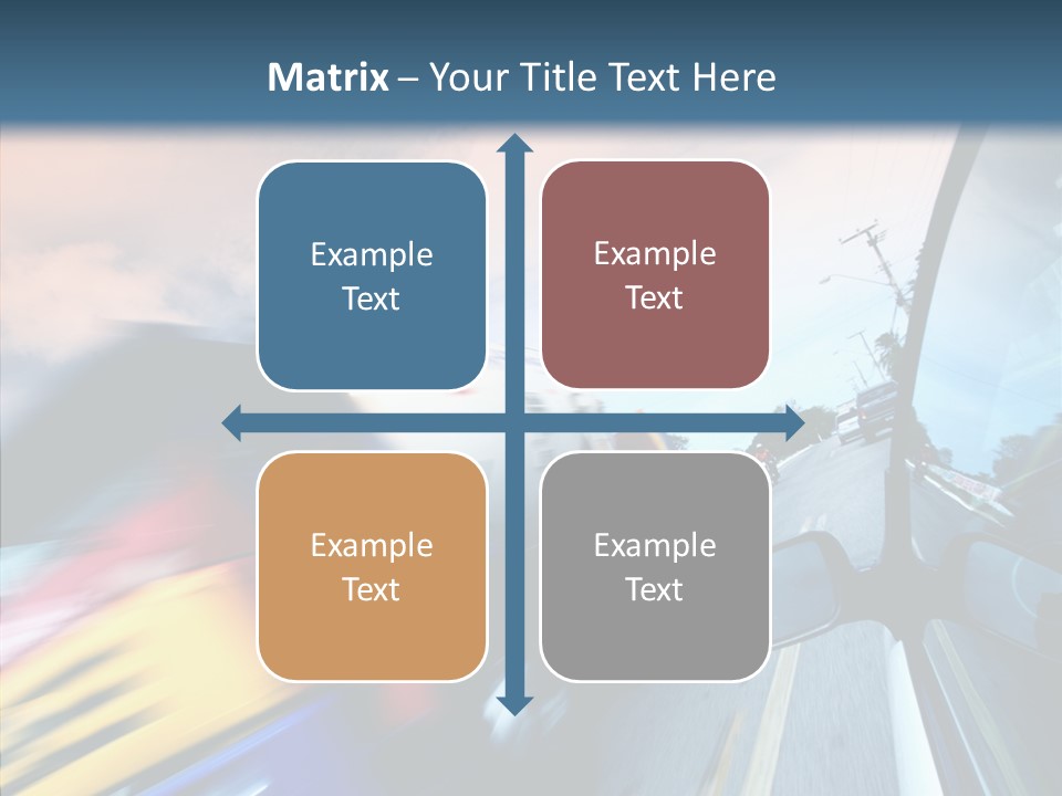 Auto Motion Highway PowerPoint Template