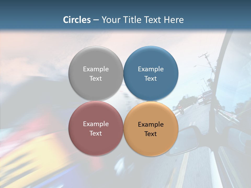 Auto Motion Highway PowerPoint Template