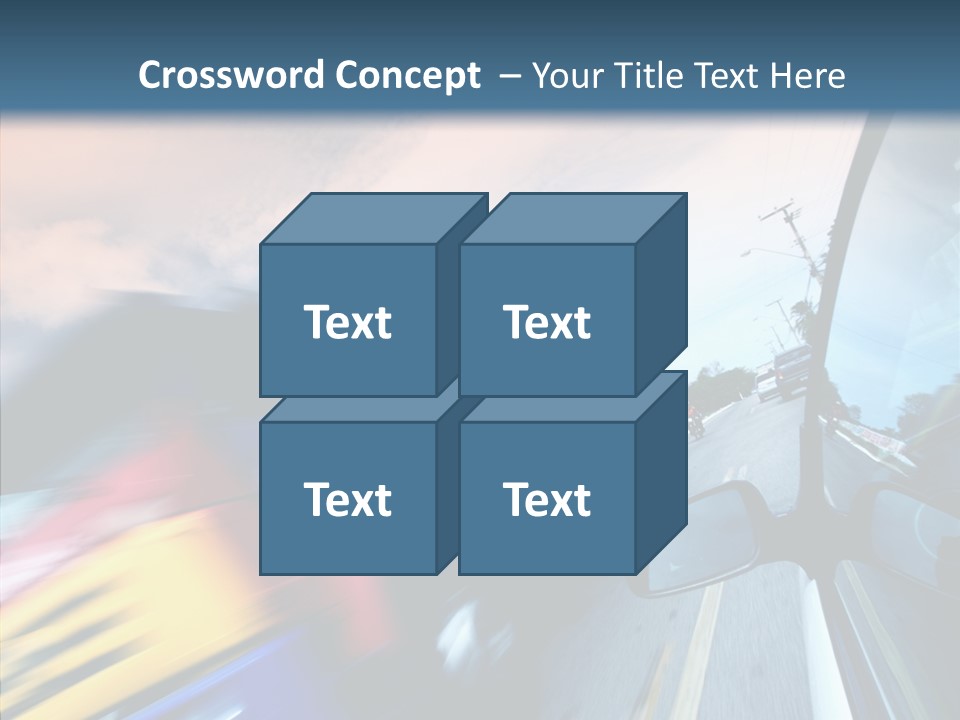 Auto Motion Highway PowerPoint Template