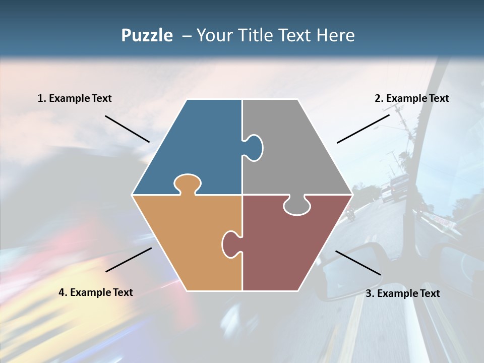 Auto Motion Highway PowerPoint Template