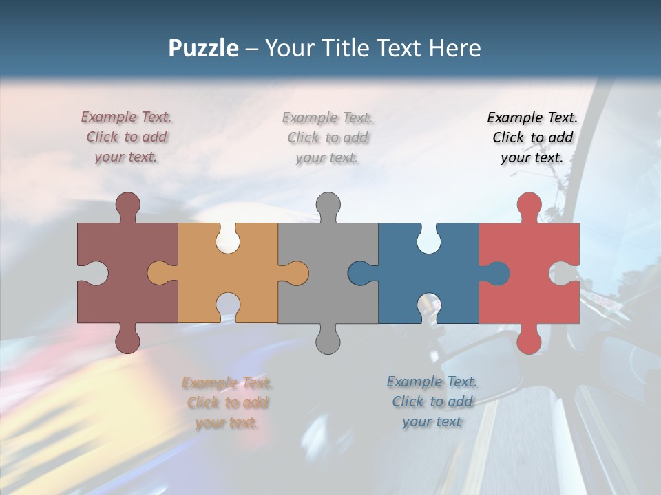 Auto Motion Highway PowerPoint Template
