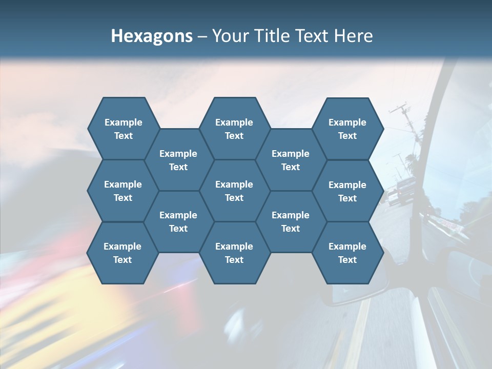 Auto Motion Highway PowerPoint Template