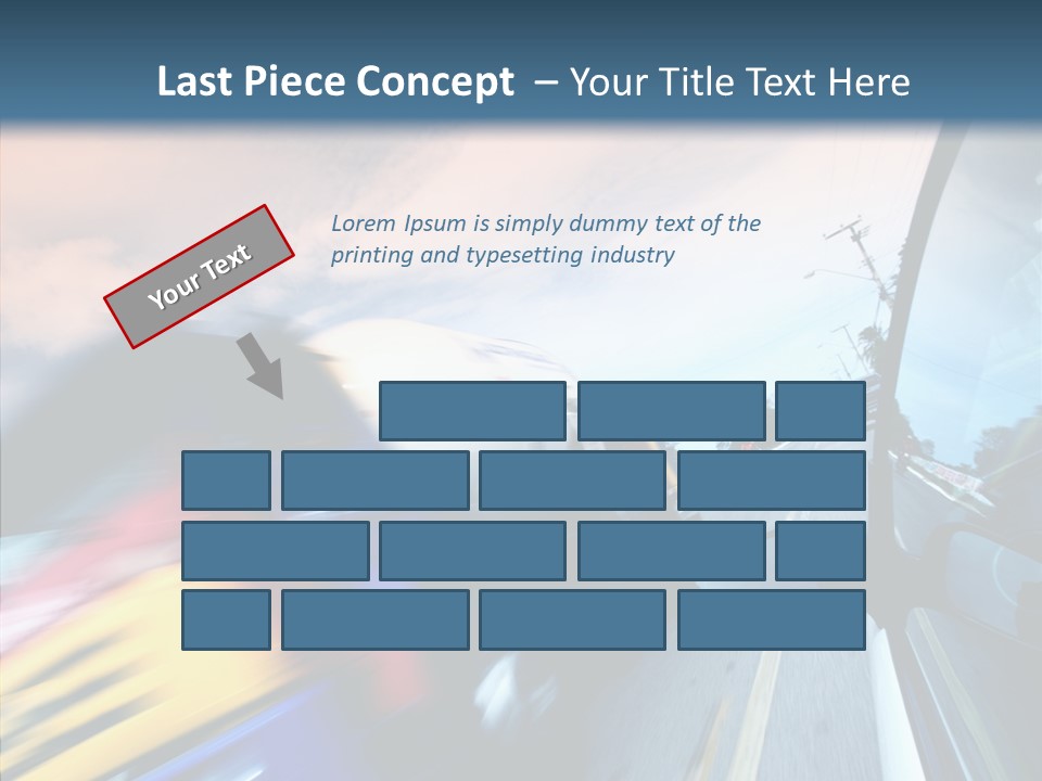 Auto Motion Highway PowerPoint Template