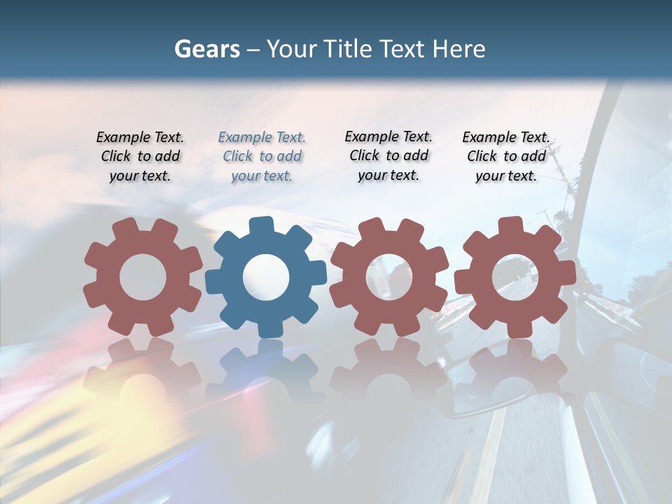 Auto Motion Highway PowerPoint Template