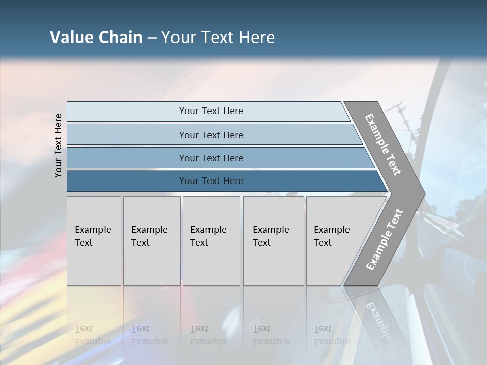 Auto Motion Highway PowerPoint Template