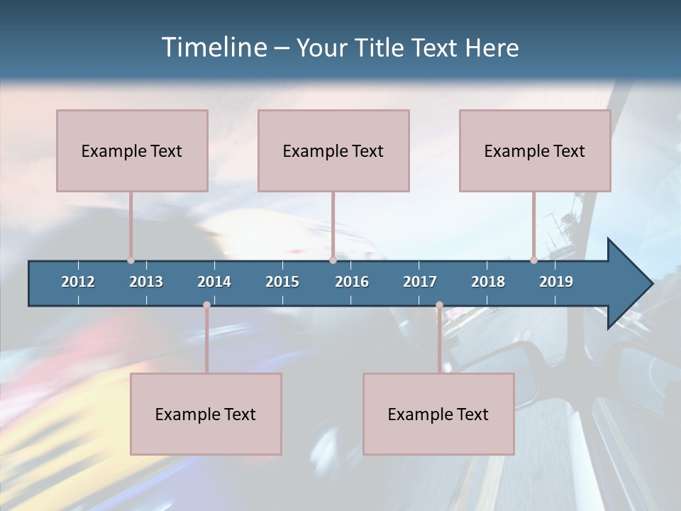 Auto Motion Highway PowerPoint Template