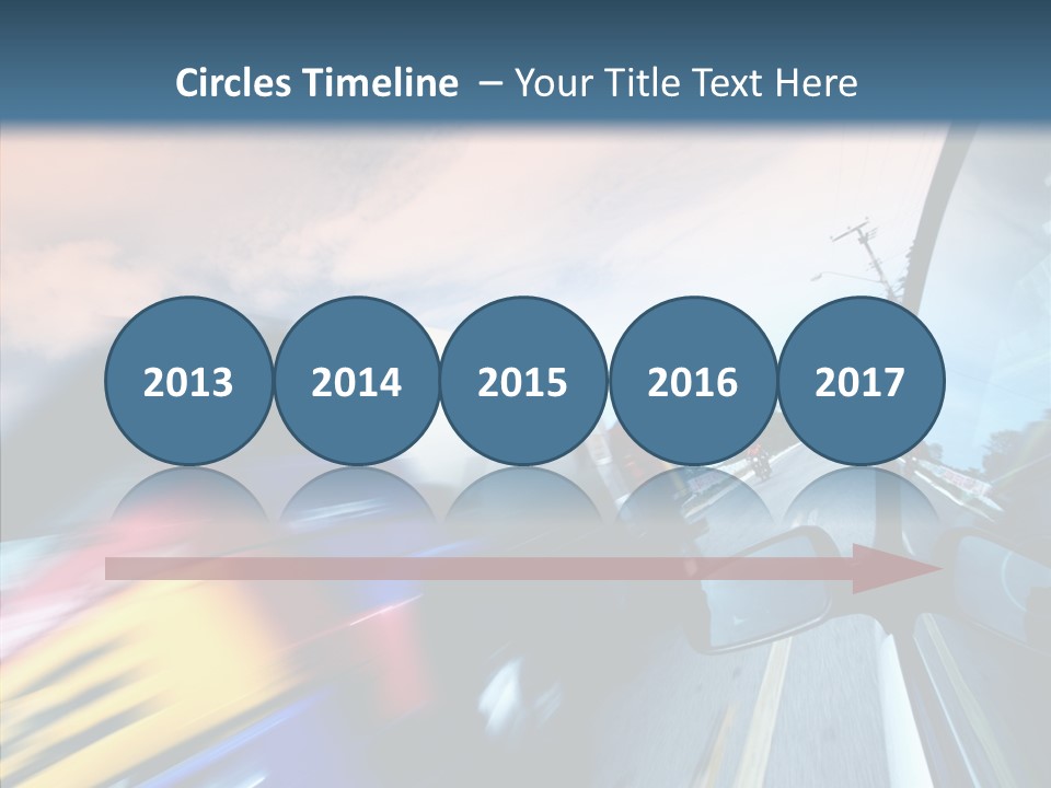 Auto Motion Highway PowerPoint Template