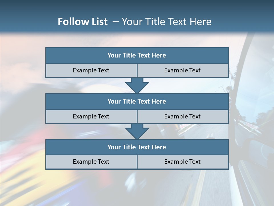 Auto Motion Highway PowerPoint Template