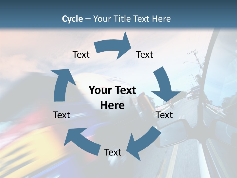 Auto Motion Highway PowerPoint Template