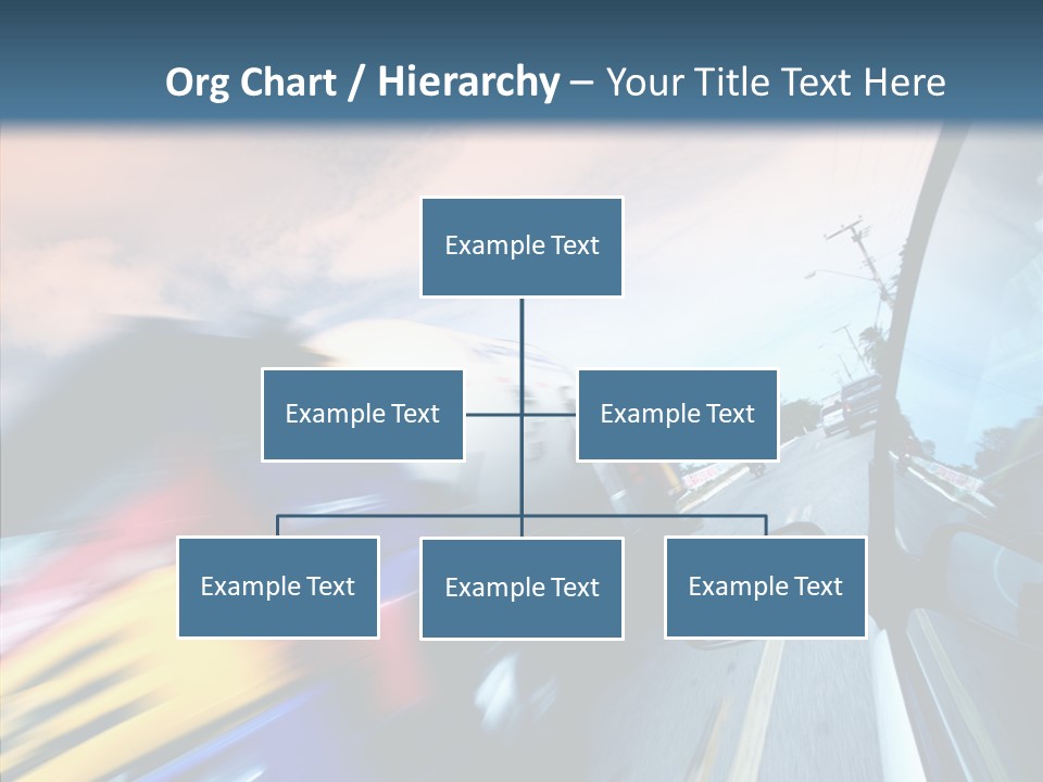 Auto Motion Highway PowerPoint Template