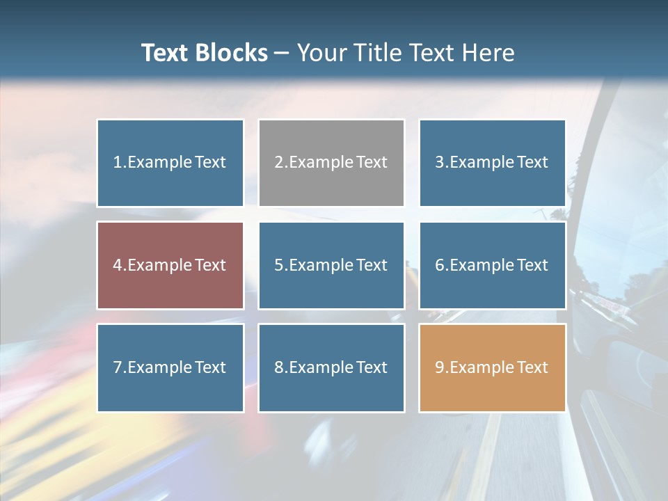 Auto Motion Highway PowerPoint Template