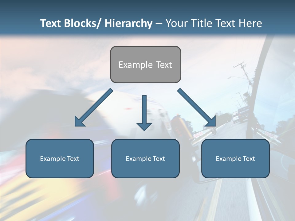 Auto Motion Highway PowerPoint Template