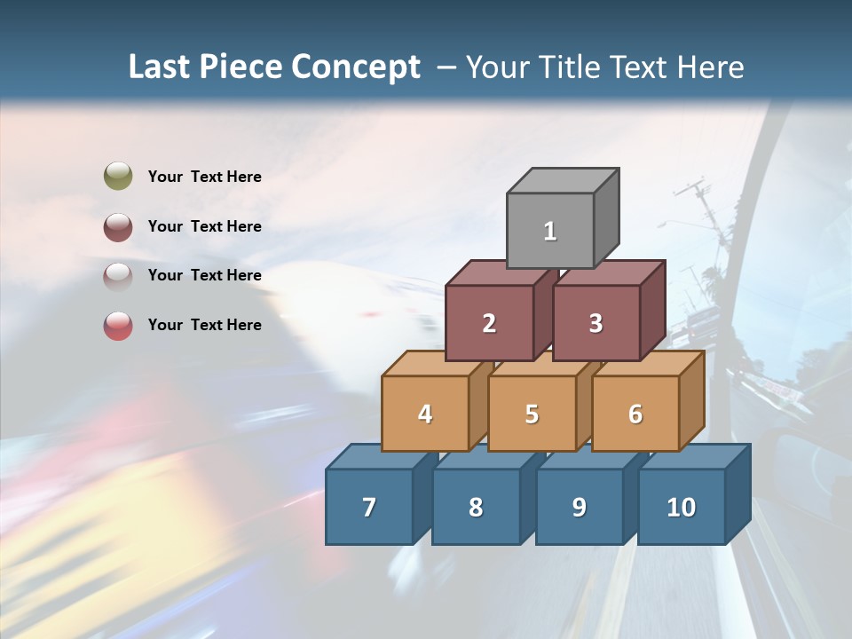 Auto Motion Highway PowerPoint Template