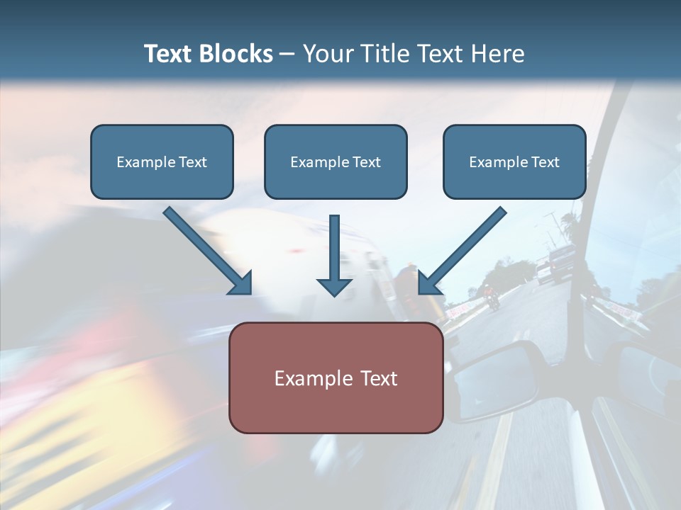 Auto Motion Highway PowerPoint Template