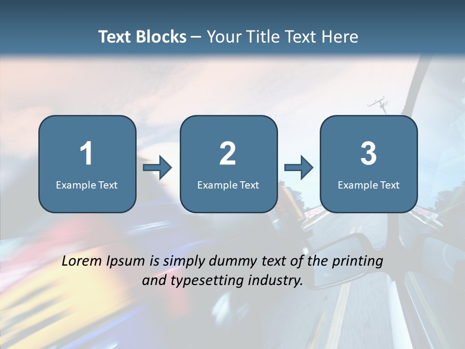 Auto Motion Highway PowerPoint Template