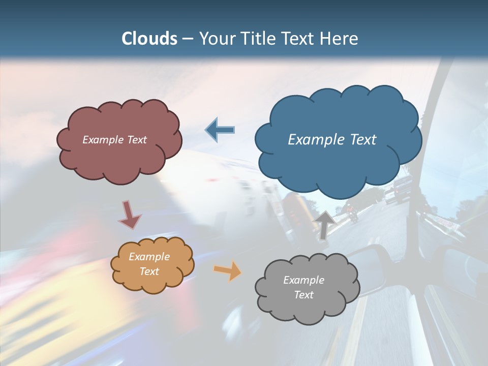 Auto Motion Highway PowerPoint Template