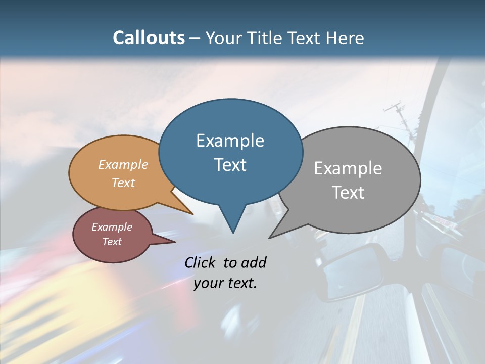 Auto Motion Highway PowerPoint Template