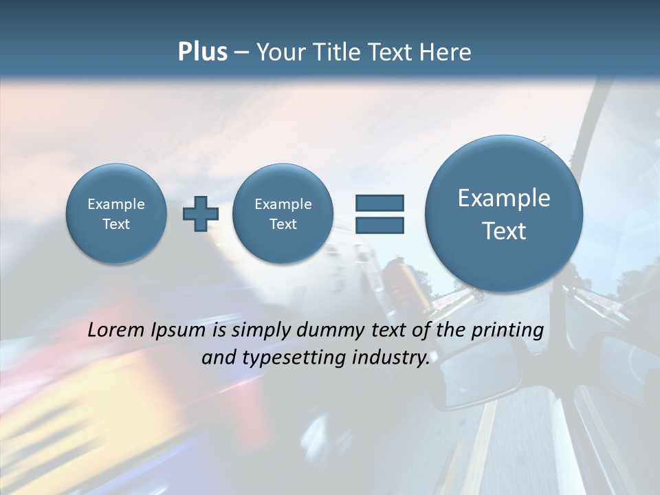 Auto Motion Highway PowerPoint Template