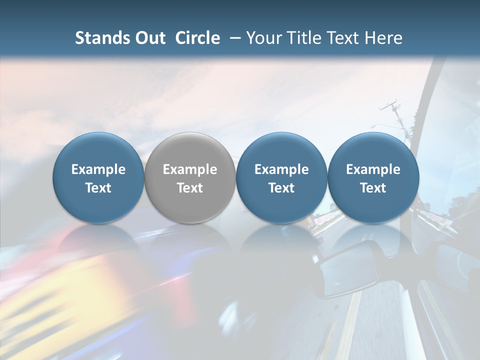 Auto Motion Highway PowerPoint Template