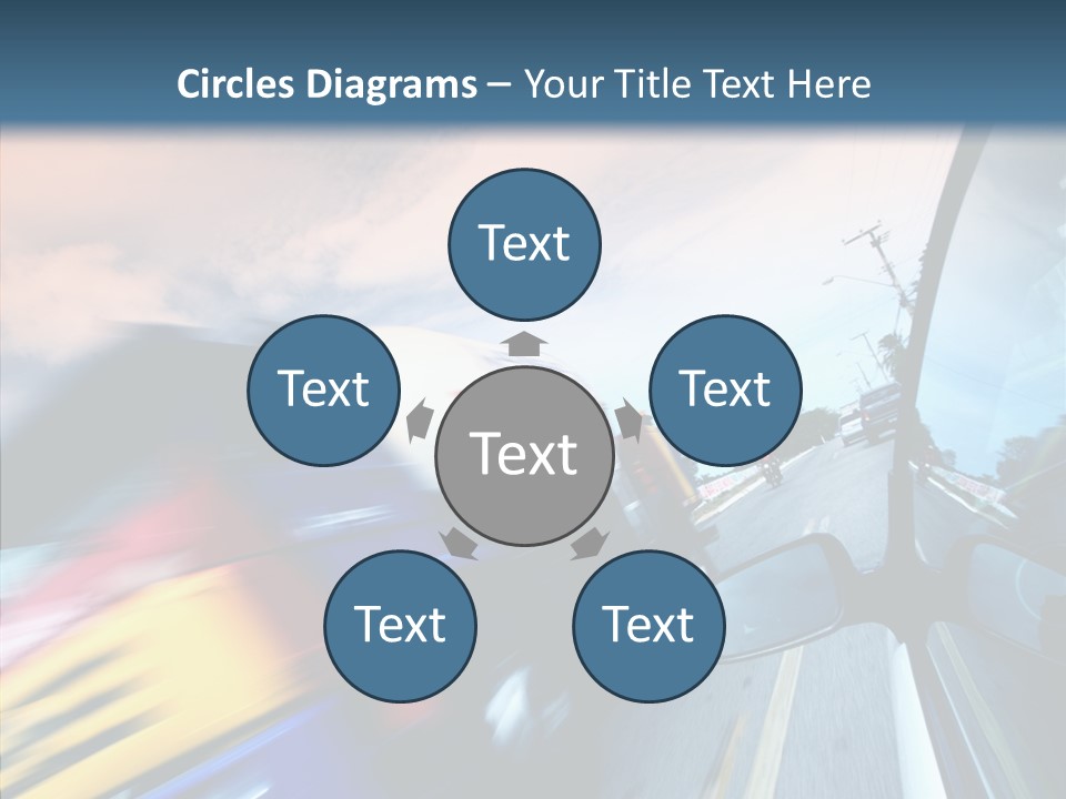 Auto Motion Highway PowerPoint Template