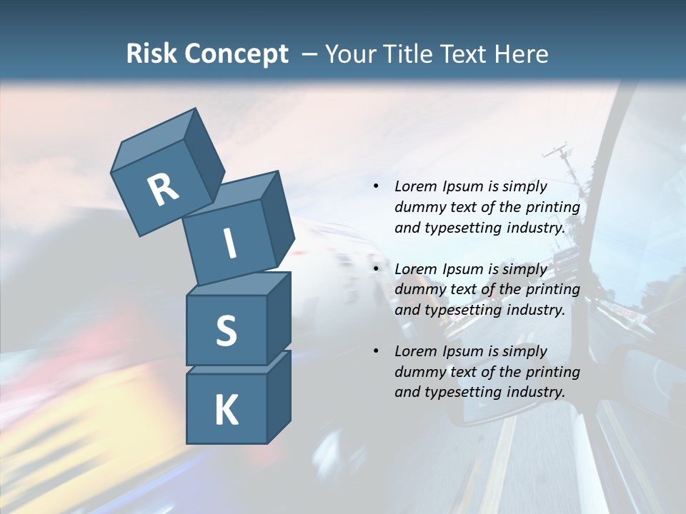 Auto Motion Highway PowerPoint Template