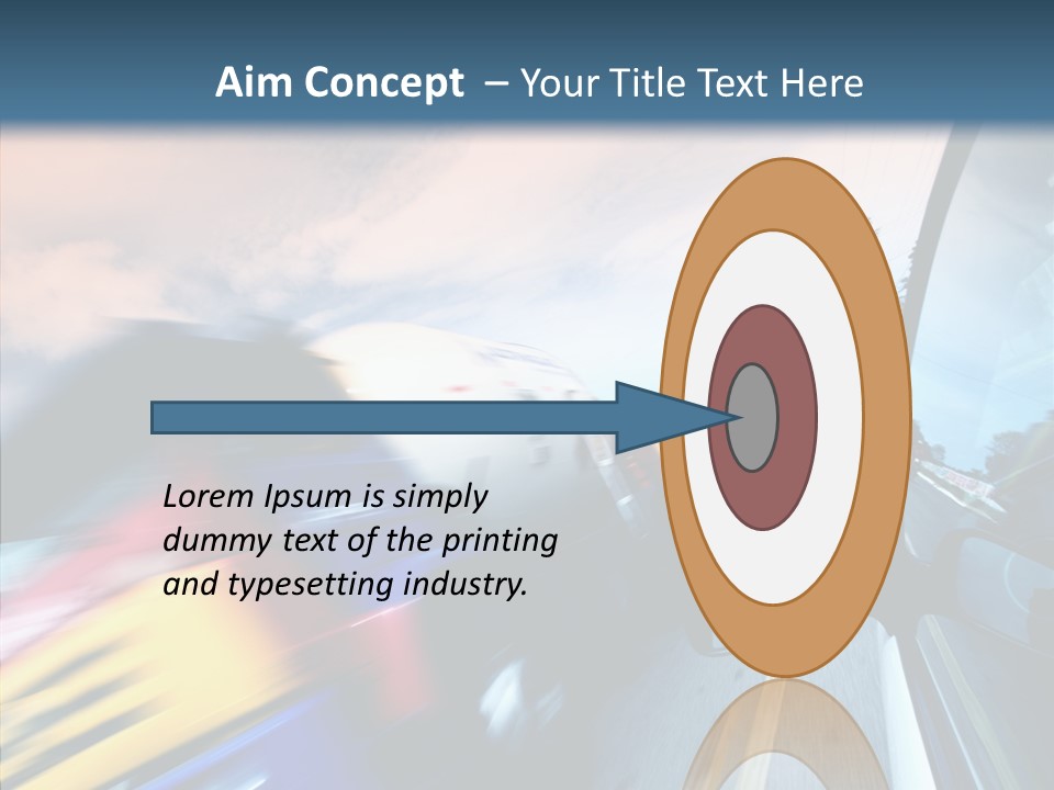 Auto Motion Highway PowerPoint Template