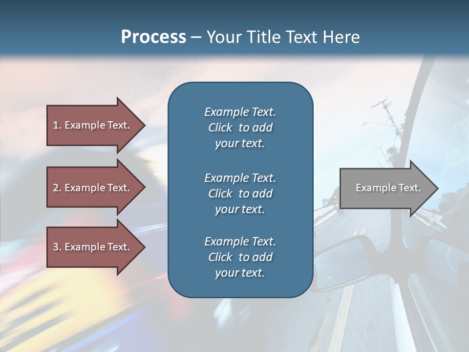 Auto Motion Highway PowerPoint Template